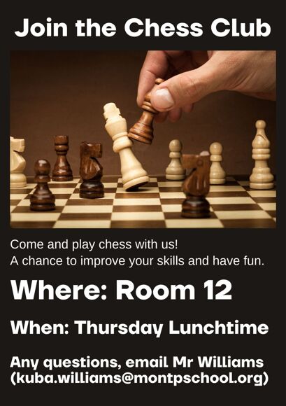 Join the Chess Club in Room 12!