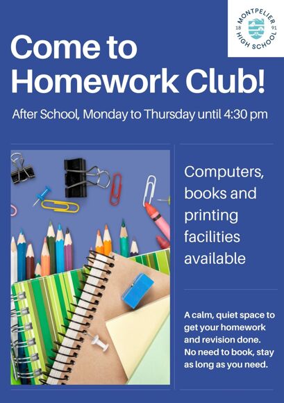 Come to Homework Club!