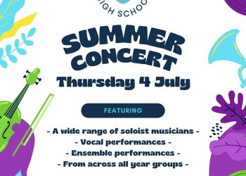 Summer Concert - Thu 4 July - Book Tickets NOW